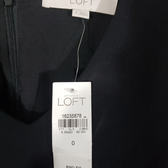 NWT Loft Little Black Dress size 0 - Picture 3 of 3